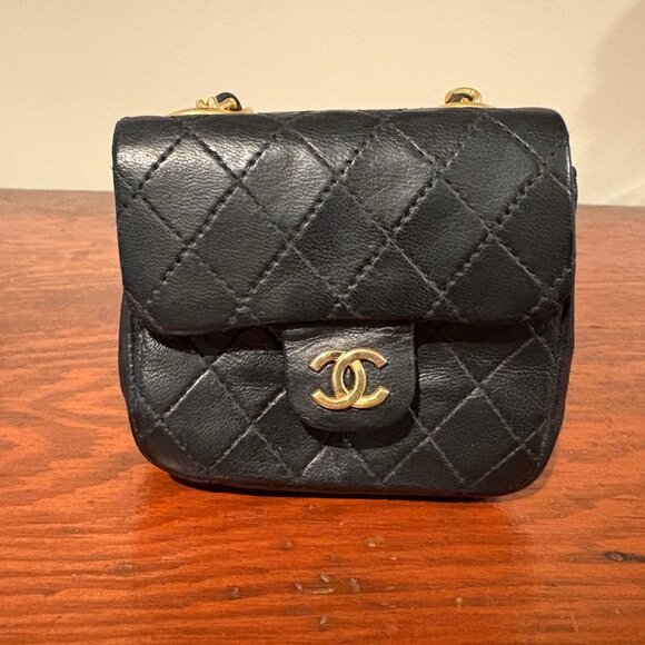 Chanel Vintage Matelassé Quilted Micro Mini Flap Bag - Picture 2 of 14